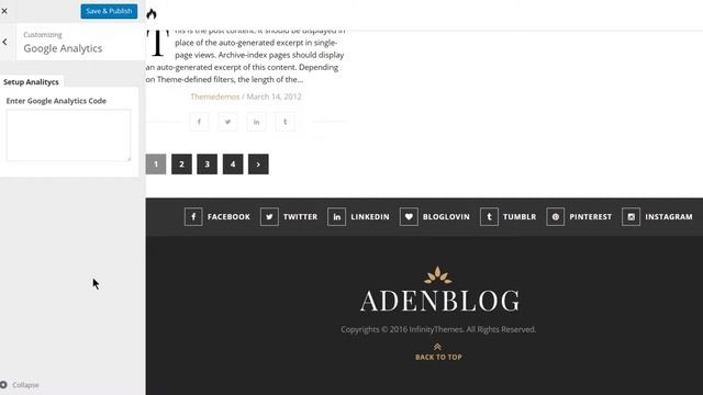 Aden Review - Responsive WordPress Theme for Bloggers смотреть онлайн