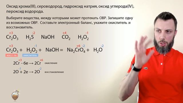 ОВР в ЕГЭ по химии. Задания 30, 31. Разбор вариантов ЕГЭ от Добротина смотреть онлайн