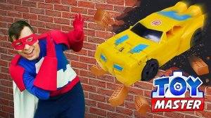 Видео игра - Бамблби идёт на Таран! Сражения Роботов Рыцарей! - Трансформеры игры в шоу Той Мастер