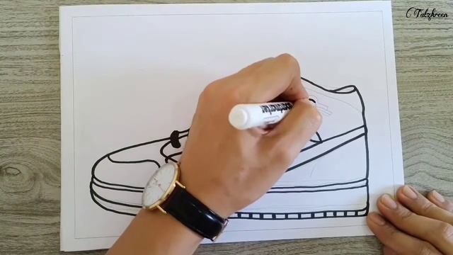 How To Draw Shoes Air Jordan 1 | Easy Drawing Tutorial | Arts & Crafts | Drawing Project смотреть онлайн