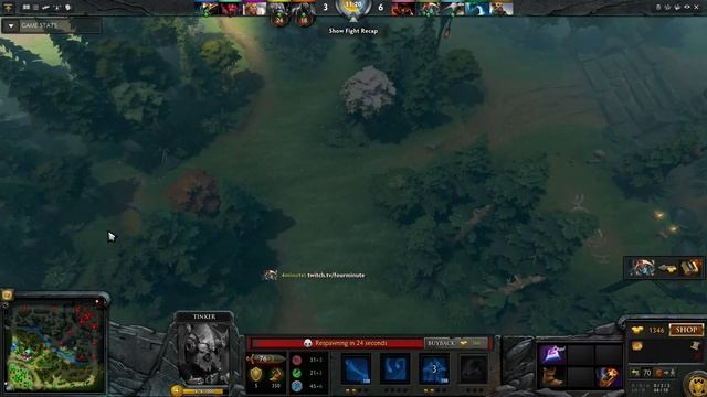 Dendi Tinker 1/5/2 K/D/A 307 XPM 381 GPM 218/12 LH/DN смотреть онлайн