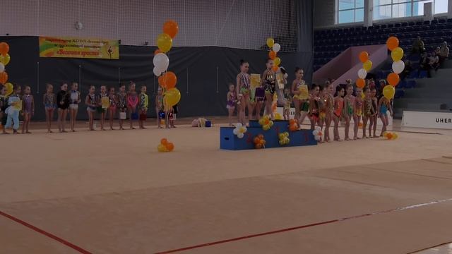 Парад и награждение. Турнир Весенние Краски 1-й день. Художественная гимнастика смотреть онлайн