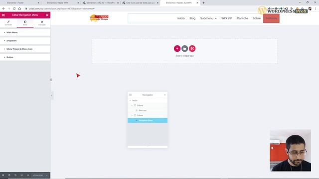 Como Criar Um Header e MENU Responsivo Para todo o site com Elementor FREE смотреть онлайн