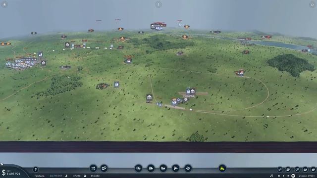 Запускаем первые самолёты и выводим в плюс поезда!!! #7 Transport Fever 2 смотреть онлайн
