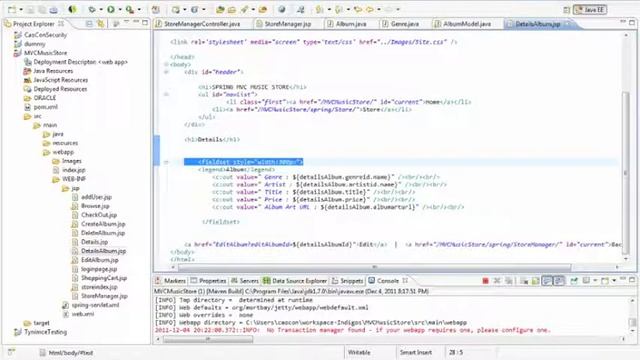 Java Spring - MVC Music Store -14 -Data Access - StoreManager - Details.m4v смотреть онлайн