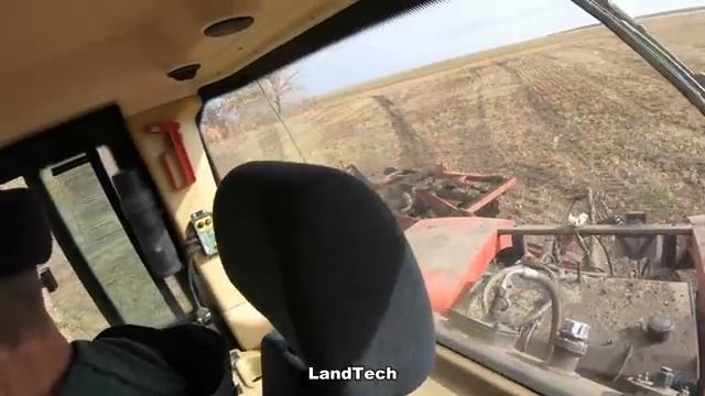 Трактор Кировец К-742М с глубокорыхлителем HORSCH Tiger 4MT, обработка поля на глубину 30 см! смотреть онлайн