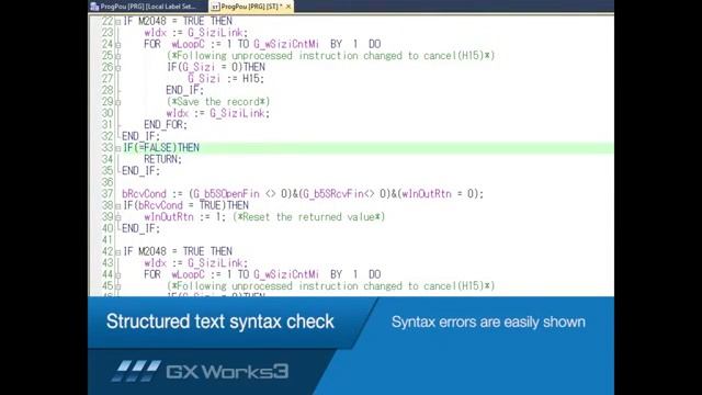 MELSOFT GX Works3 Tutorial No 10 Structured text syntax check Mitsubishi Electric смотреть онлайн