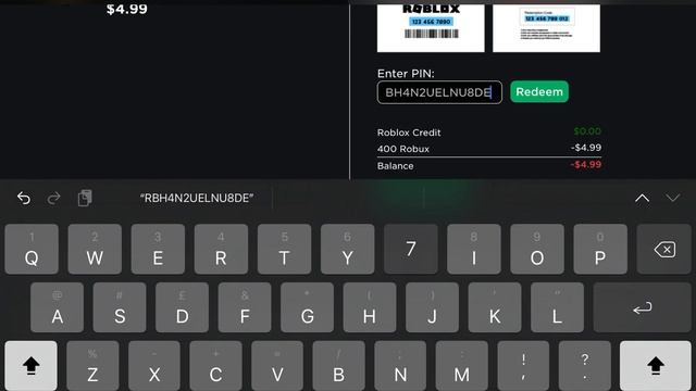 Redeeming a roblox giftcard (it gave me 400 extra robux) смотреть онлайн