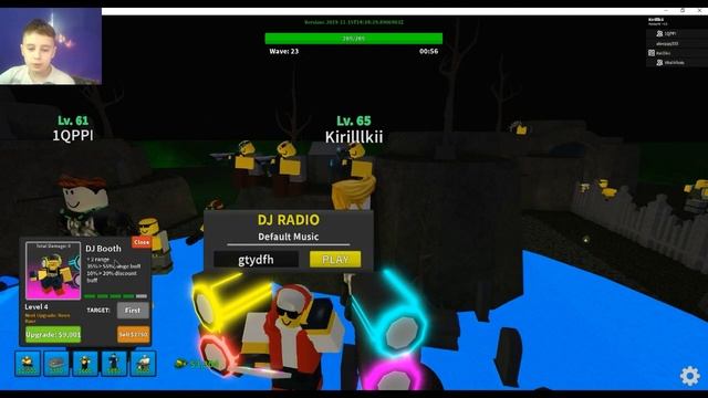 ДИДЖЕЙ И ЕГО ПАТИ В ТОВЕР ДЕФЕНСЕ/TOWER DEFENSE  ROBLOX UPDATE