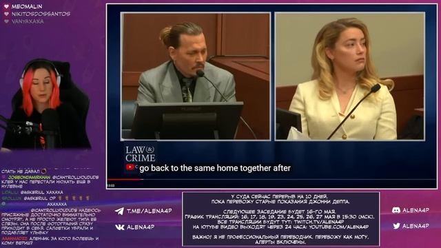 Суд Джонни Деппа и Эмбер Хёрд | Перевод | Показания Джонни от 20.04 | Часть 1