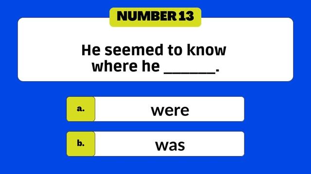 CAN YOU PASS THIS QUIZ? ? ¦ (Was Were EXERCISES For Beginners) ¦ Grammar Test ✅