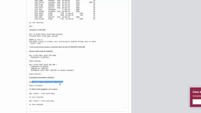 Oracle 1Z0-071 - TRUNCATE + CASCADE (Questão 14) смотреть онлайн