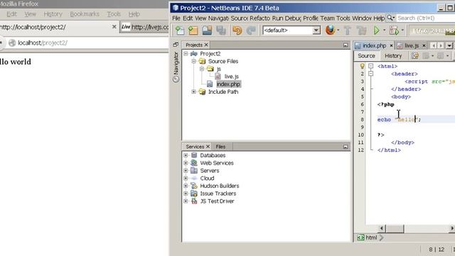 Part 12: Learning Programming (PHP Web Development) with Sammy Hegab - Live.JS смотреть онлайн