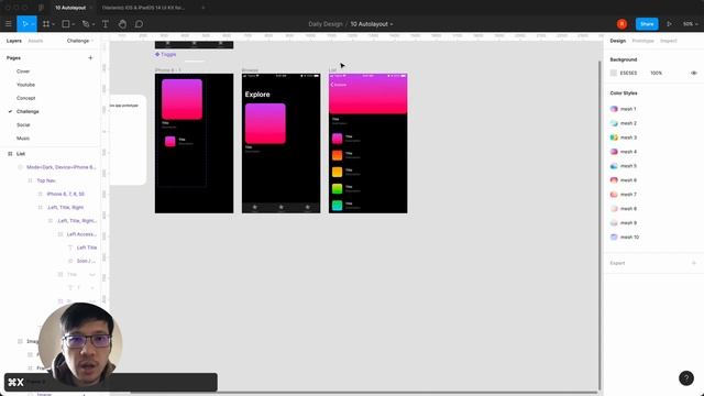 Figma Tutorial Design Mobile App Prototyping Smart Animate - Project 10 смотреть онлайн