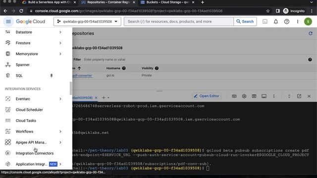 Build a Serverless App with Cloud Run that Creates PDF Files GSP644 смотреть онлайн