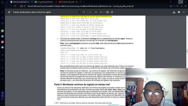 LABORATORIO 4.4.4 - LOCALIZACIONES DE LOS ARCHIVOS LOG - 20198590 смотреть онлайн