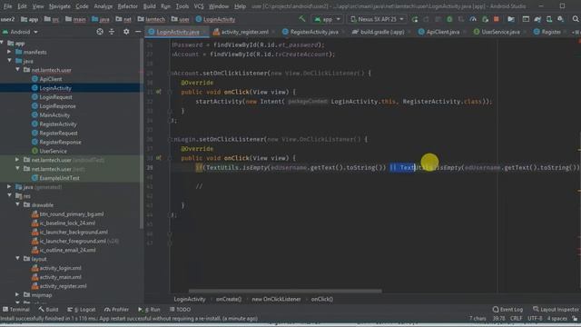Android Login Register with an API || android login register tutorial #3 смотреть онлайн