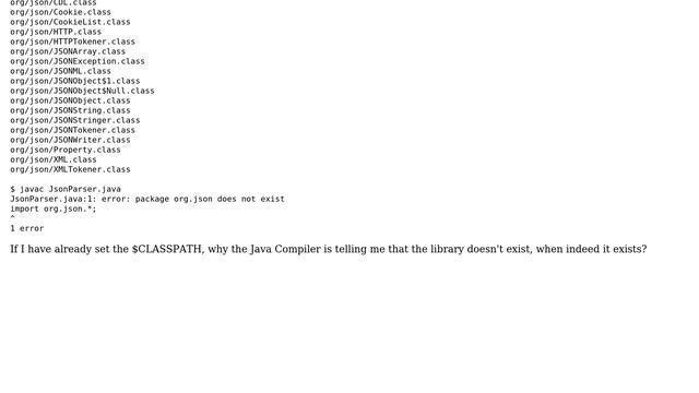 DevOps & SysAdmins: package org.json does not exist смотреть онлайн