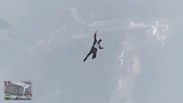 Прыжок с парашюта в игре Grand Theft Auto Five