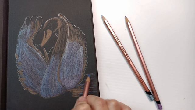 Derwent Metallic Pencils Review - 20th Anniversary Set. Swatching & Artworks on White & Black Paper смотреть онлайн