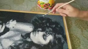 ?Подготовка,Покрытие лаком АЛМАЗНУЮ картину!!!