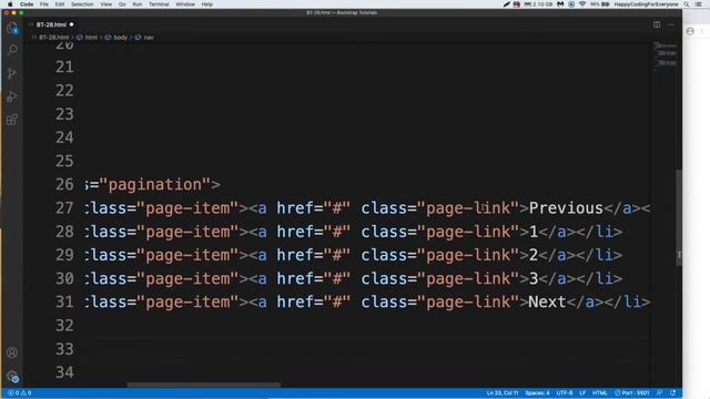 Bootstrap Tutorial 34 - Pagination - Bootstrap tutorial for beginners смотреть онлайн