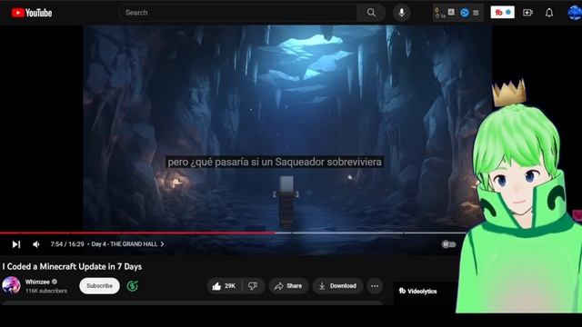 Codifiqué una actualización de Minecraft en 7 días | keon reaccion a Whimzee * genio de minecraft* смотреть онлайн