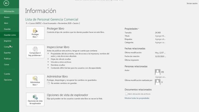 COMPARTIR, COMPARAR Y COMBINAR UN LIBRO DE EXCEL смотреть онлайн