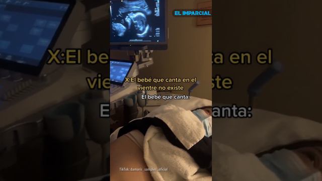Bebé canta en el vientre de su madre durante ultrasonido смотреть онлайн