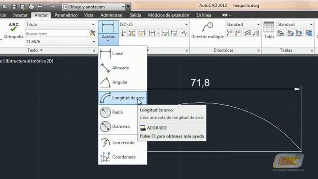 27.2.9-a Acotación (Curso Autocad 2012, www.guiasinmediatas.com) смотреть онлайн