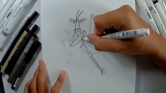 Kung Fu Panda Characters Speed Drawing. смотреть онлайн