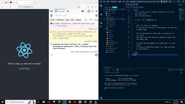 Uncaught SyntaxError expected expression, got in index.js FIle смотреть онлайн