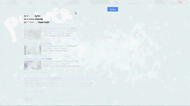 "Let it Snow" - Google.com Experiment - Google Easter Egg смотреть онлайн