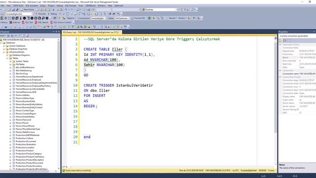 SQL Server’da Kolona Girilen Veriye Göre Triggerı Çalıştırmak смотреть онлайн