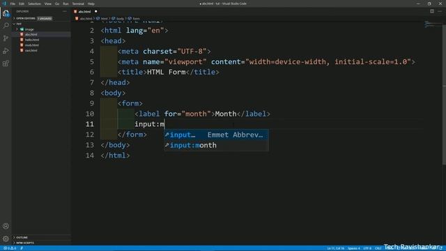 Input Type Month In Html Form Tag (Hindi) смотреть онлайн