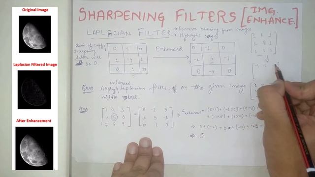 Sharpening filter in Image Processing (Numerical of Laplacian and Sobel) | Spatial Image Enhancemen смотреть онлайн
