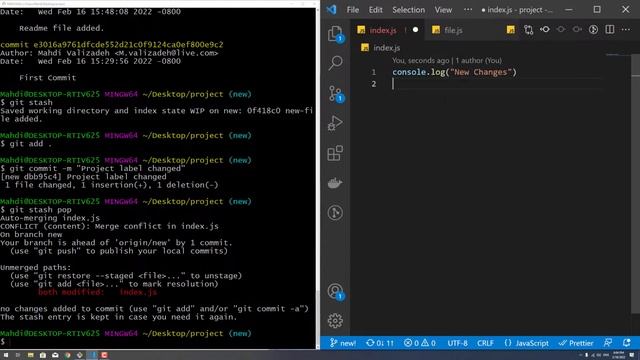 آموزش گیت قسمت 15 stash conflict смотреть онлайн