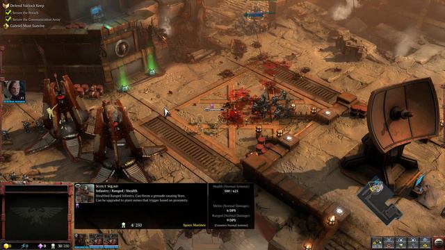 Blood Ravens Vs Savage Orks | Defense of the Varlock Keep 4K Gameplay | Warhammer 40k Dawn of War 3 смотреть онлайн