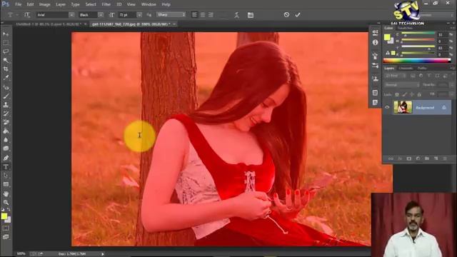 How to use Text Toll with Mask Type Tool in Photoshop in Hindi (Basic Series) Part-27 смотреть онлайн