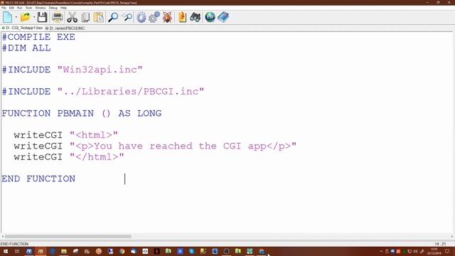 PowerBasic Console Compiler tutorial Part 19 - CGI web apps смотреть онлайн