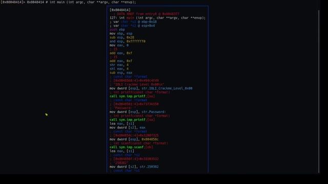 crackme0x00 radare2 linux reverse engineering part 0 смотреть онлайн