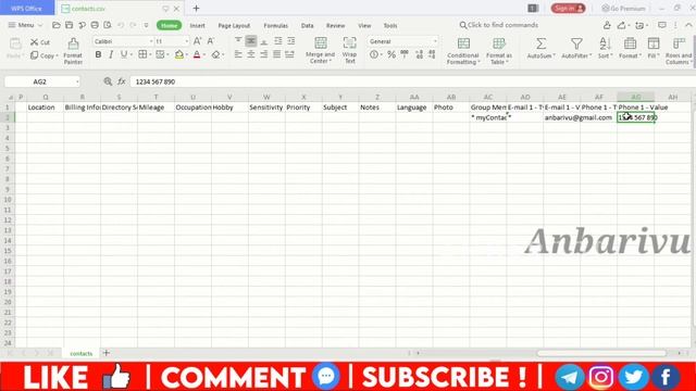 How to add contacts Excel to Phone without any App | Transfer unlimited contacts | Tamil| Anbarivu смотреть онлайн