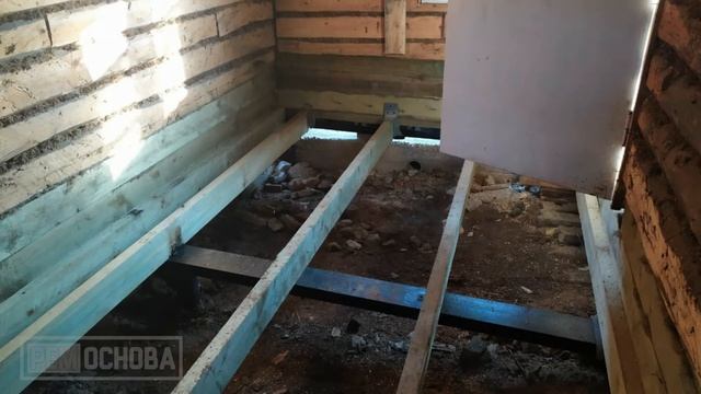 Ремонт полов и замена венцов в доме в пос. Толмачево смотреть онлайн