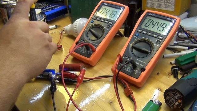 Тест Обзор CC-CV для светодиодов и зарядки аккумуляторов понижающий DC-DC LM2596 смотреть онлайн