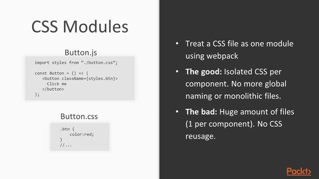 React Recipes : Component Styling: Different Approaches | packtpub.com смотреть онлайн