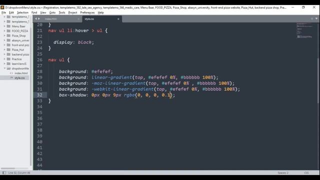 How To Make Drop Down Menu Using HTML And CSS | HTML Website Tutorials. смотреть онлайн