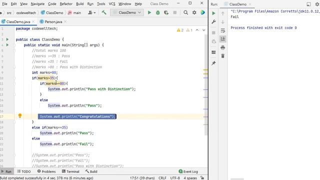 Part 7 Java Tutorial : Control Statements in Java | If else, Switch statements usage смотреть онлайн