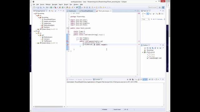 Tutorial 26: java graphics repaint method - AWT Paint смотреть онлайн