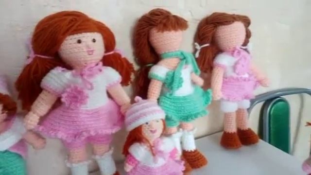 Вязанные игрушки,куклы,без шва и металлических вставок, синтепон внутри Можно стирать. смотреть онлайн