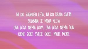 Teya Dora - Džanum (sped up) Lyrics | moje more